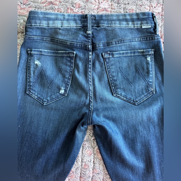 MOTHER The Pixie Skinny Button Fly Denim Jeans in Echoes Size 28 - Picture 8 of 8